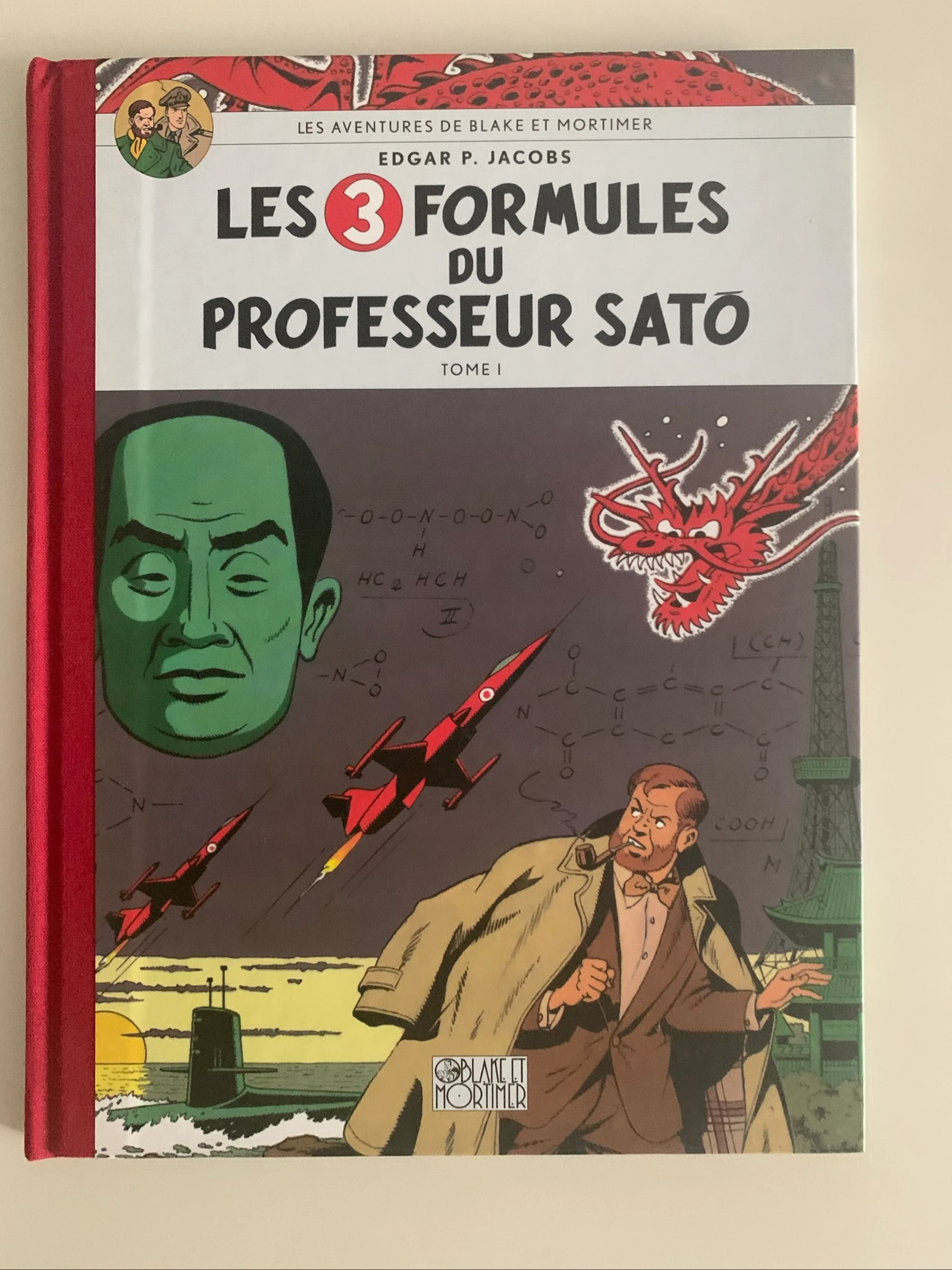 Bd Integral Blake e Mortimer 12 volumes Jacobs - Capa dura vermelha com friso M amarelo - Le Monde – photo 16